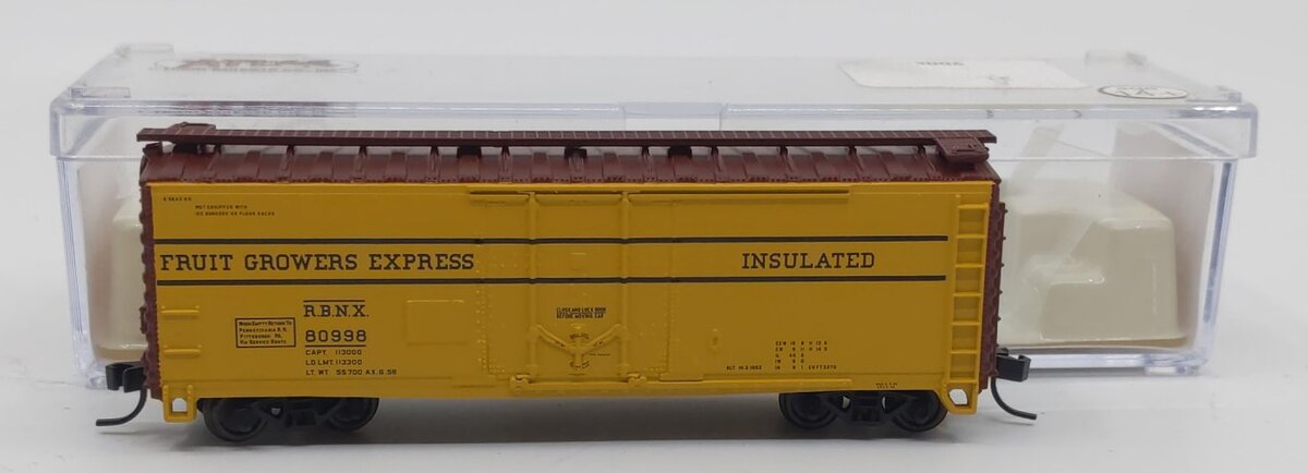 Atlas 33006 N Scale Fruit Growers Express 40' Plug Door Box Car #80998