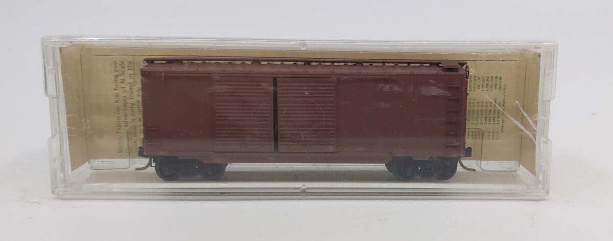 Micro-Trains 02300000 N Undecorated 40' Standard Double Door Boxcar