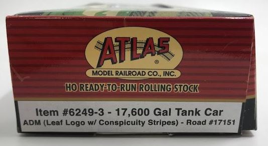 Atlas 62493 HO Scale ADM 17,600 Gal Tank Car #17151