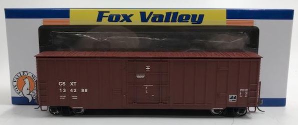 Fox Valley Models 30023 HO Scale CSX 7 Post Boxcar #134288