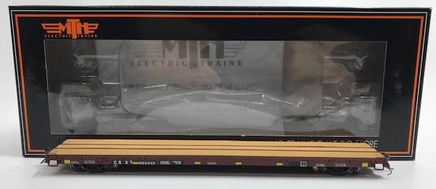 MTH 80-98037 HO Scale CSX 60’ Wood Deck Flat Car #603540