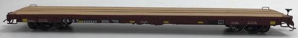 MTH 80-98037 HO Scale CSX 60’ Wood Deck Flat Car #603540
