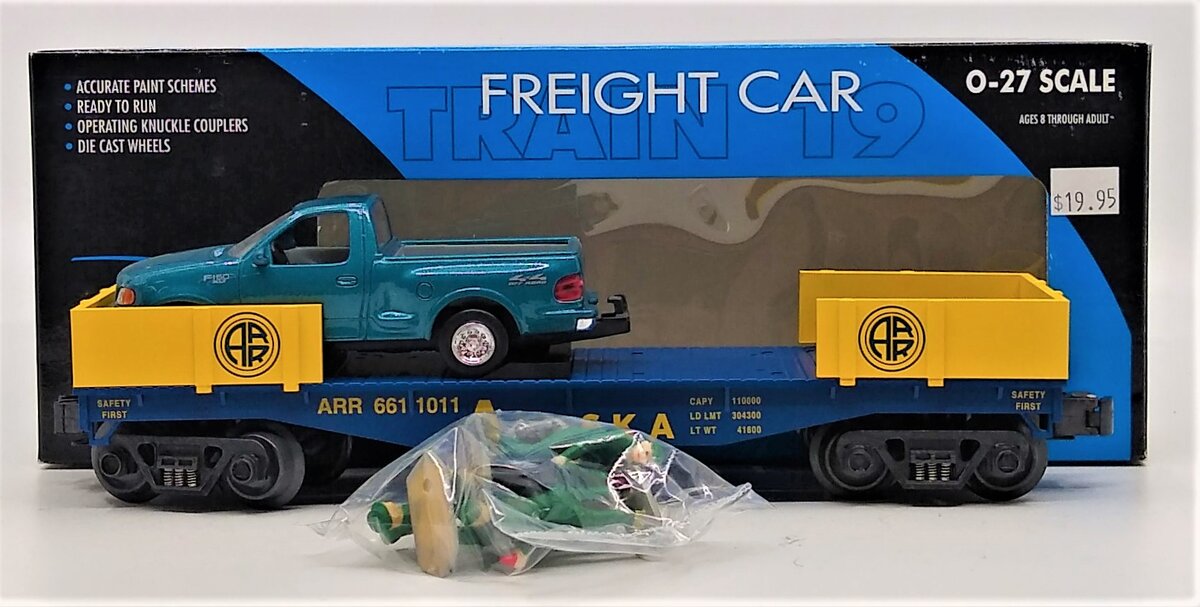 K-Line K661-1011 Alaska Flatcar with Pickup