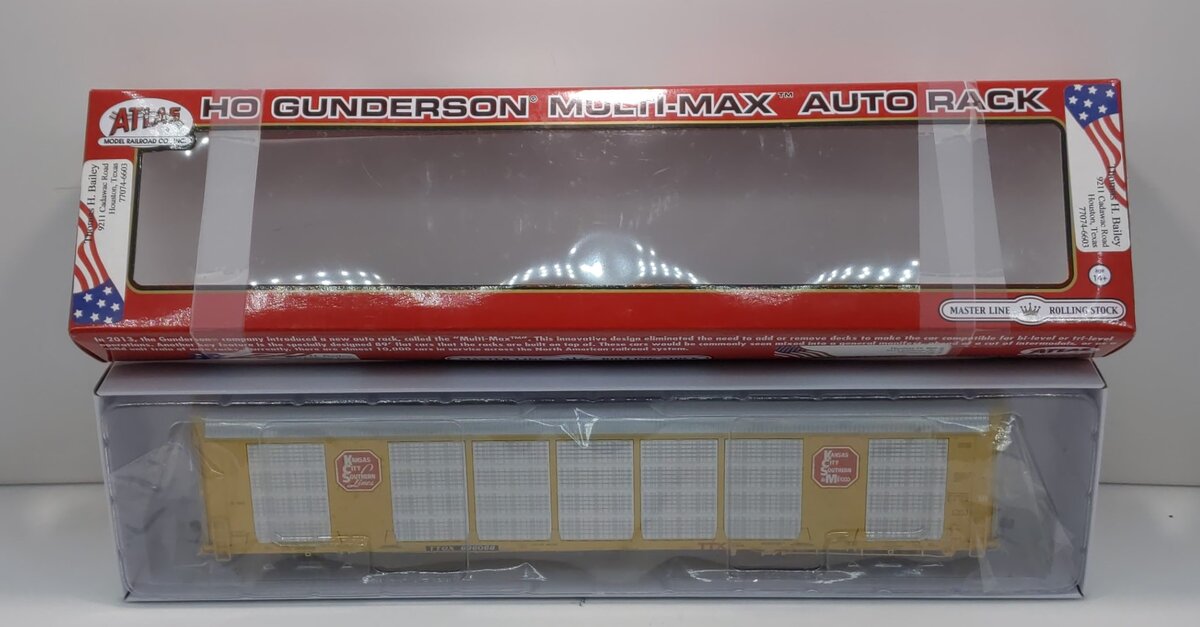 Atlas 20005671 HO Kansas City Southern Multi-Max Auto Rack #696068 – Trainz