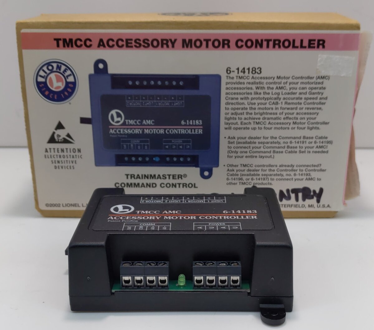 Lionel 6-14183 TMCC Accessory Motor Controller - AMC