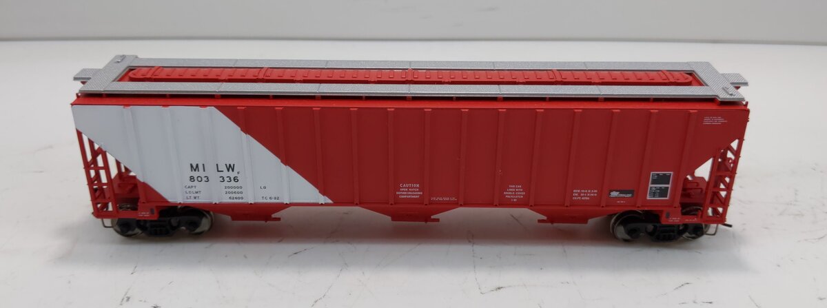 Atlas 20000896 HO Trainman Thrall 4750 Cov Hopper, MILW #803336