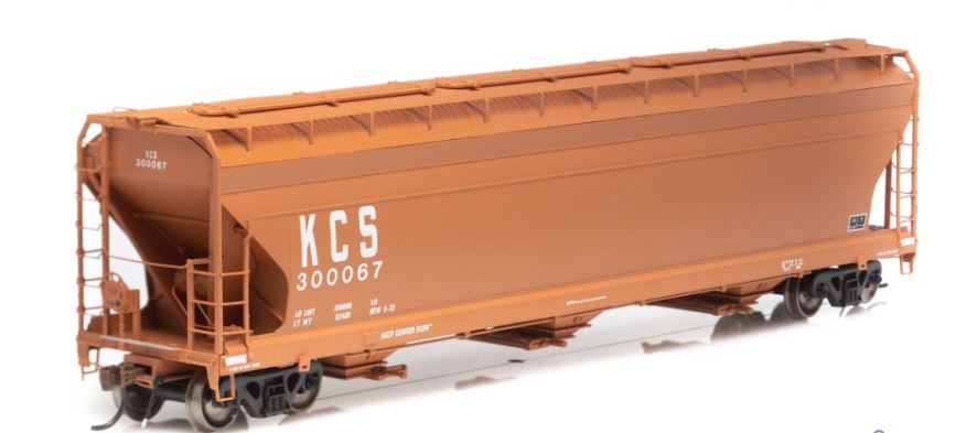 Athearn G15462 HO ACF 4600 3-Bay Centerflow Hopper, KCS #300067