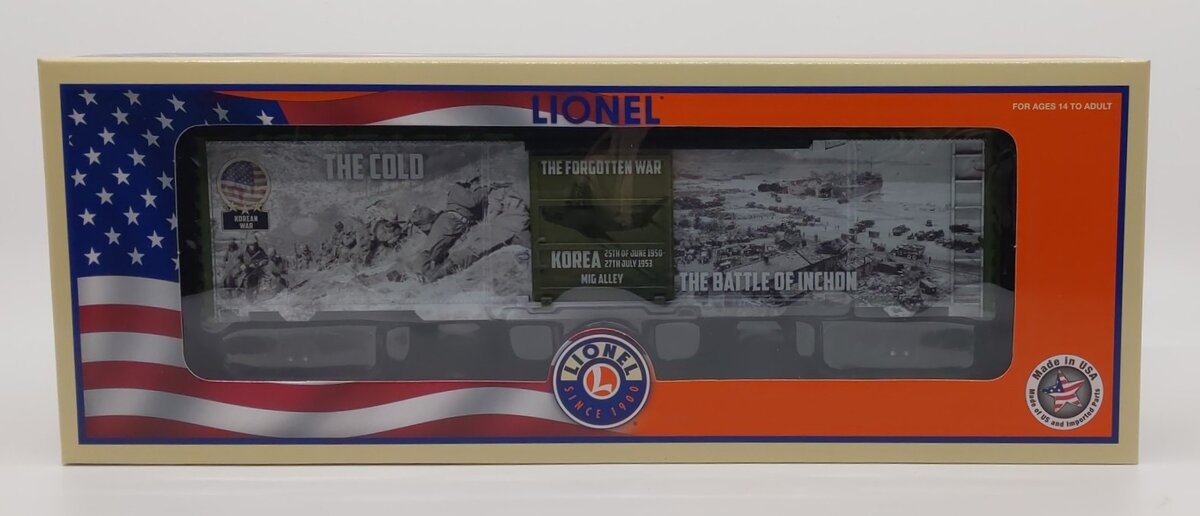 Lionel 6-84670 O Gauge Korean War Made in USA Boxcar