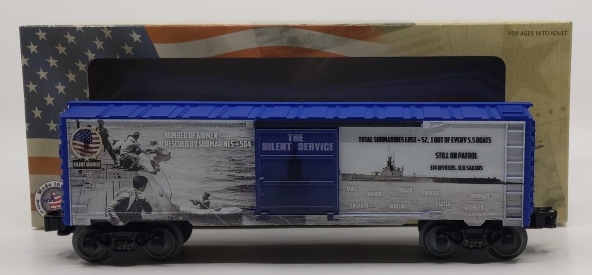 Lionel 6-84668 O Gauge Silent Service WWII Boxcar