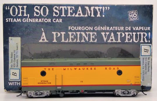 Rapido Trains 107134 HO Milwaukee Road Steam Generator Car (UP Scheme) #73