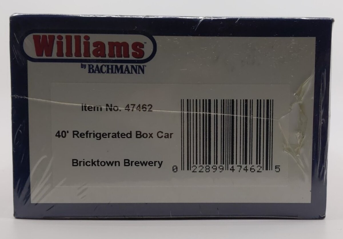 Williams 47462 O Gauge Bricktown Brewery 40' Refrigerator Car