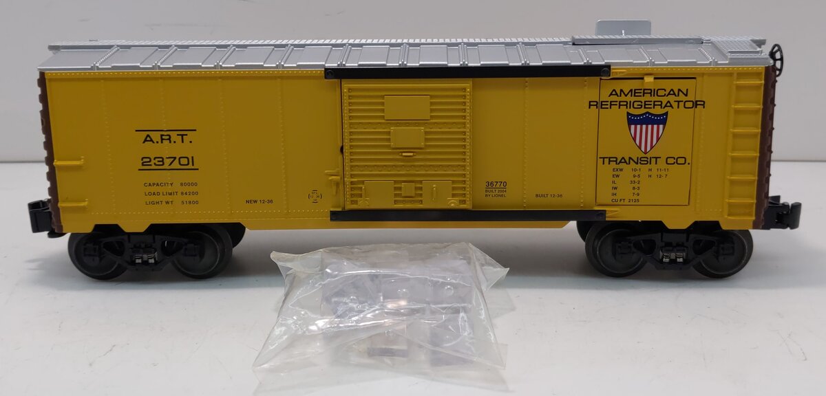 Lionel 6-36770 O Gauge American Refrigerator Transit Ice Refrigerator Car #23701