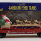 American Flyer 6-48577 S Scale Flatcar with Santa's Sleigh & Reindeer
