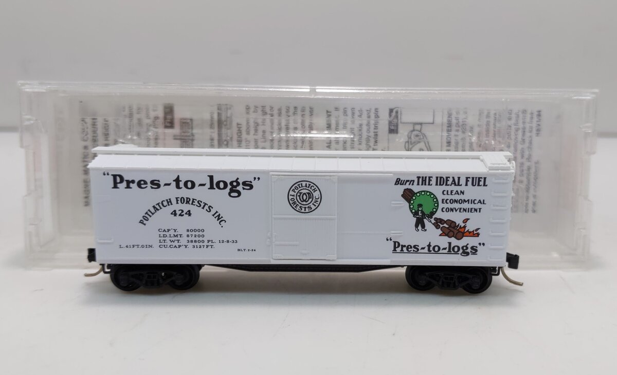 Micro-Trains 04200060 N Scale Potlatch Lumber Co. 40' Wood Boxcar #424