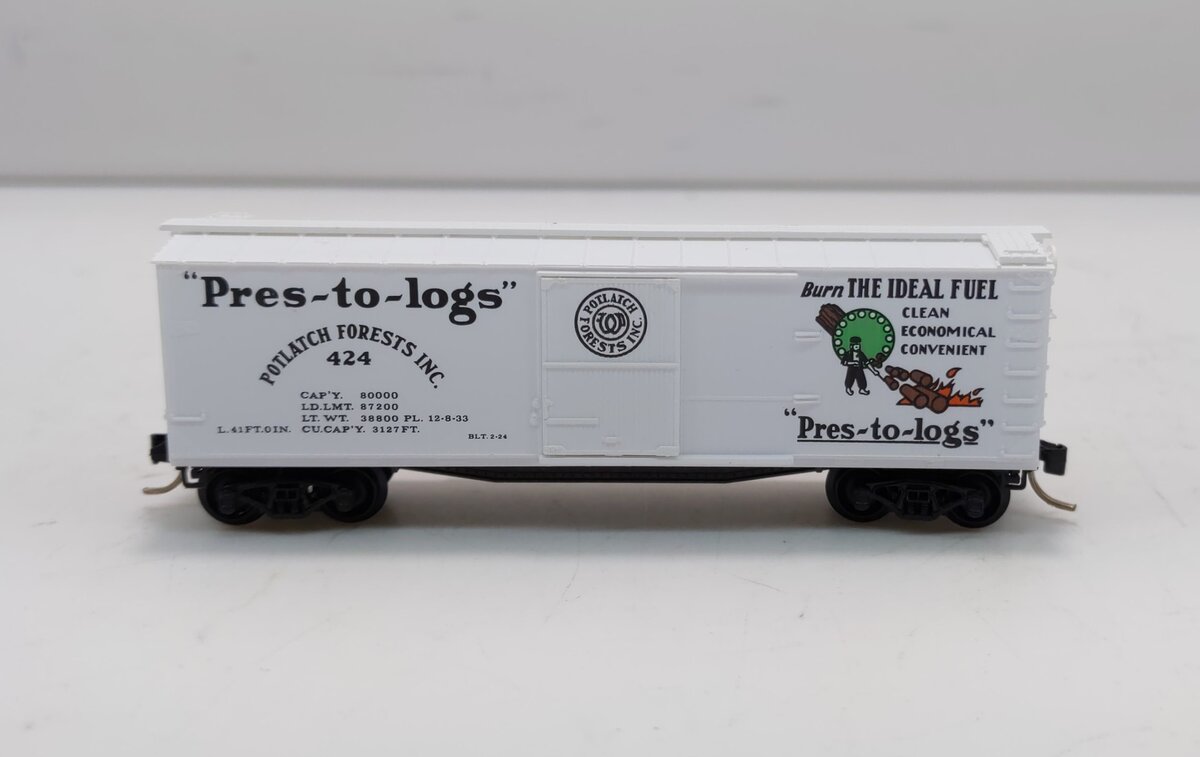 Micro-Trains 04200060 N Scale Potlatch Lumber Co. 40' Wood Boxcar #424