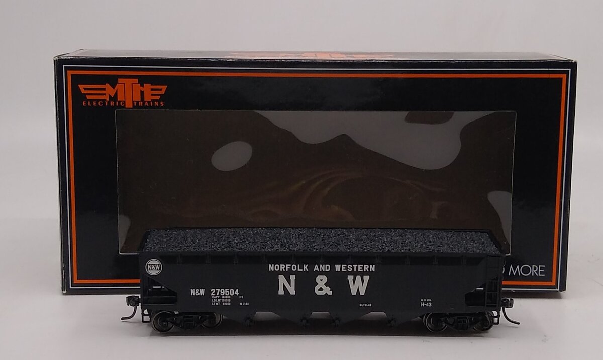 MTH 85-75040 Norfolk & Western HO Scale 70t Quad Hopper #279504