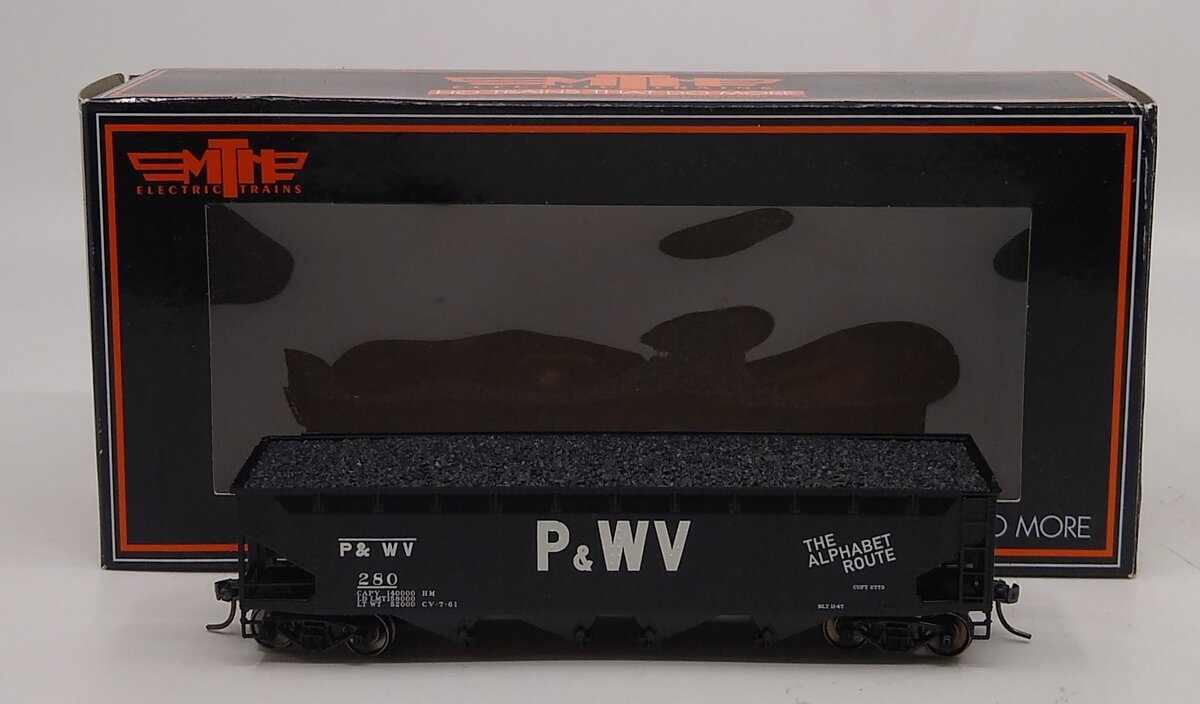 MTH 85-75030 Pittsburgh & West Virginia HO Scale 70t Quad Hopper #280