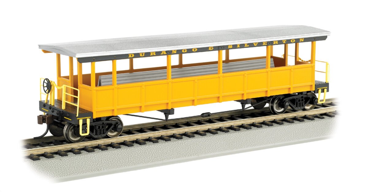 Bachmann 17432 HO Durango & Silverton Open-Sided Excursion Car w/Seats