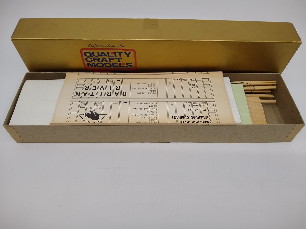 Quality Craft 519 O Scale Rail Box Kit