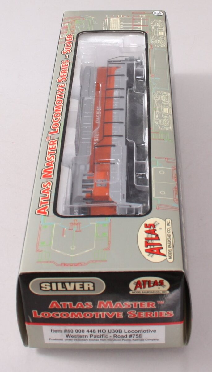 Atlas 10000448 HO Scale Western Pacific U30B Diesel Locomotive #758