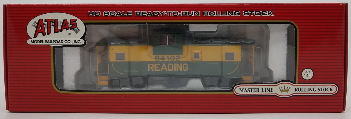 Atlas 20001570 HO Scale Reading Extended Vision Caboose #94102