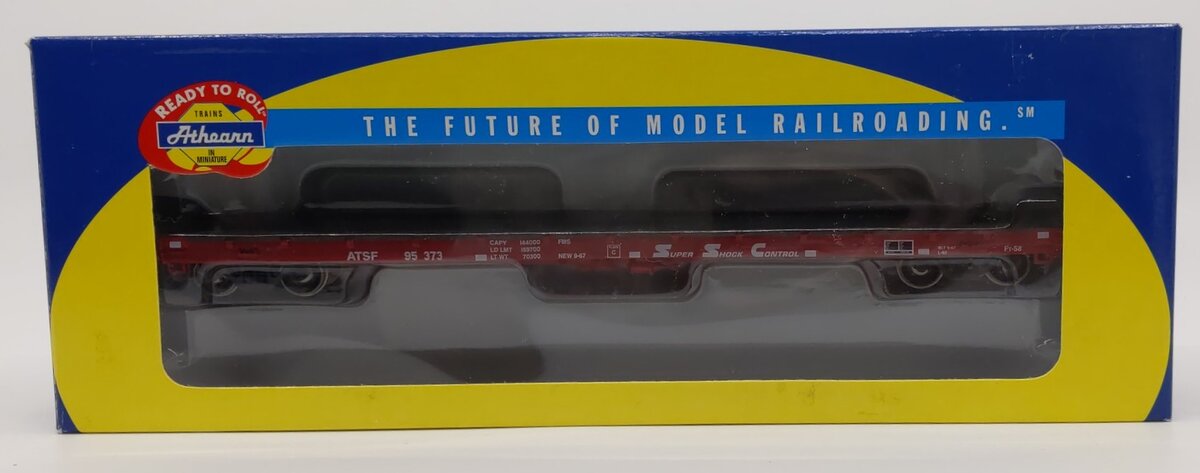 Athearn 92672 HO Scale Santa Fe ATSF 60' Flat Car #95373
