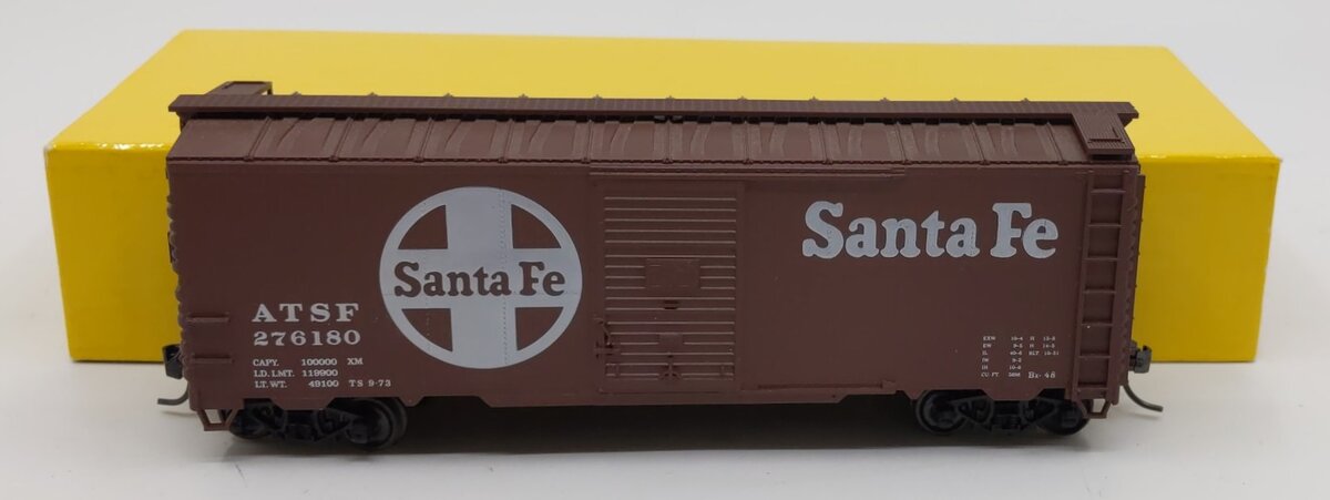 Accurail 3201 HO Scale Santa Fe ATSF AAR 40' Steel Box Car # 276180 Kit