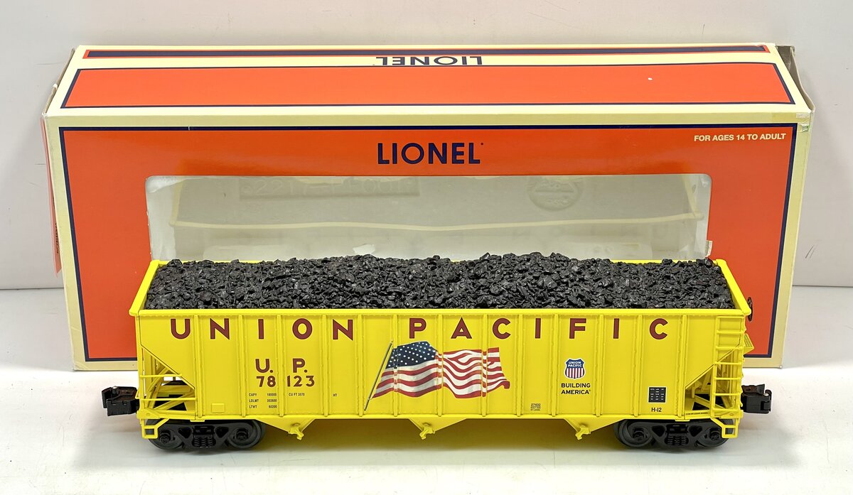 Lionel 6-27432 O Gauge Union Pacific 3-Bay Open Hopper #78123