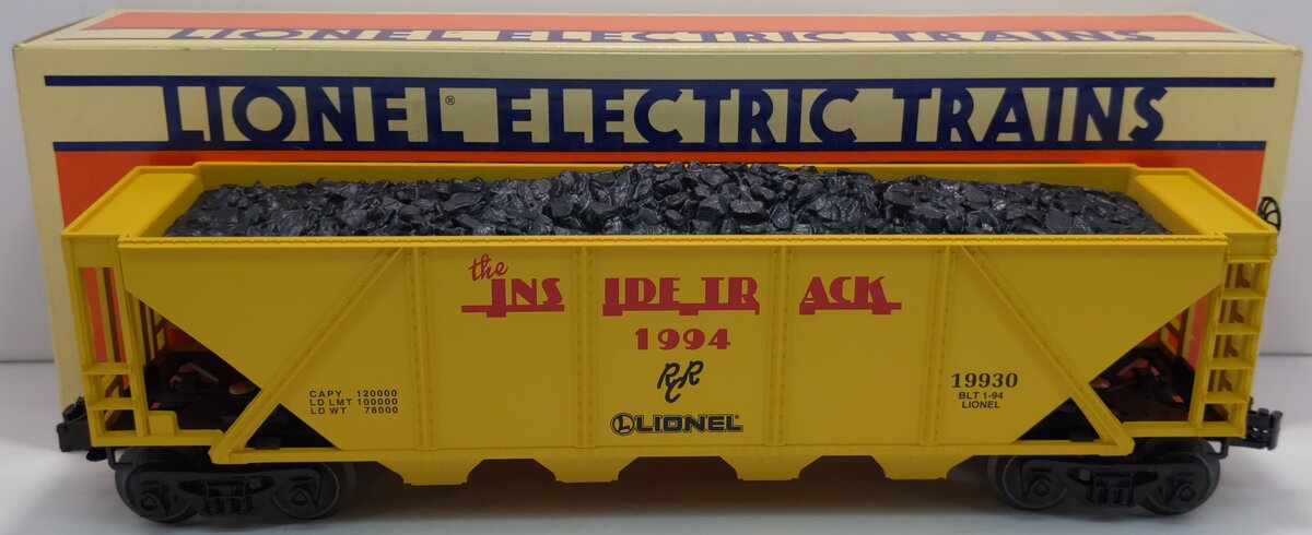 Lionel 6-19930 O Gauge Lionel Railroader Club 4-Bay Hopper with Load #19930