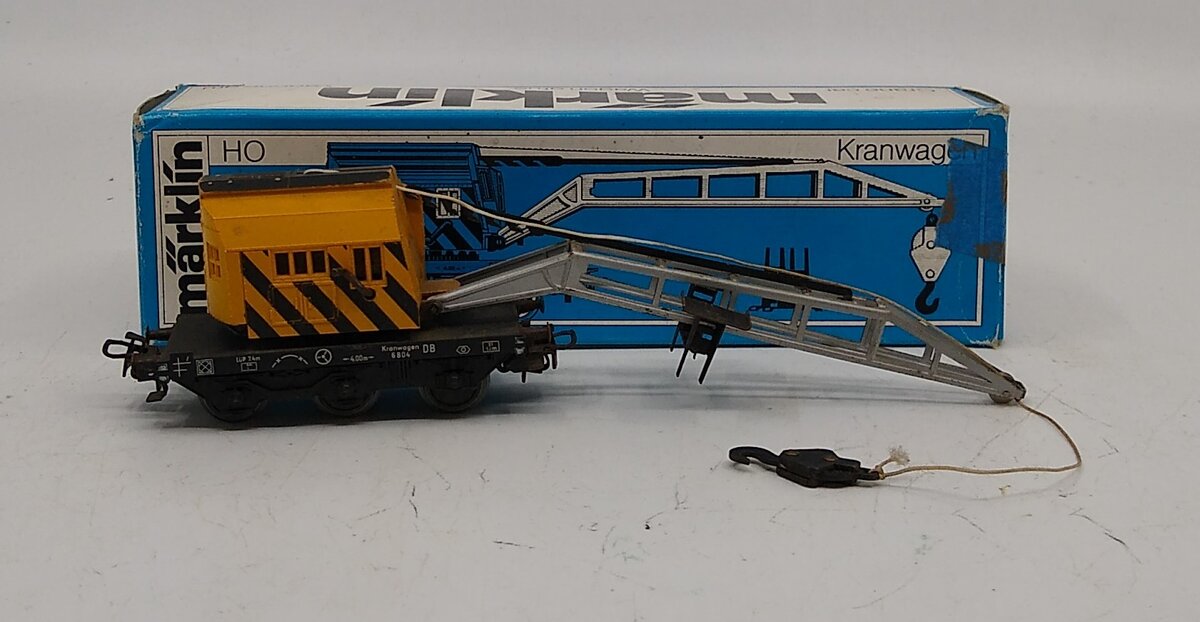 Marklin 4671 HO Scale Crane Car with Operating Crane