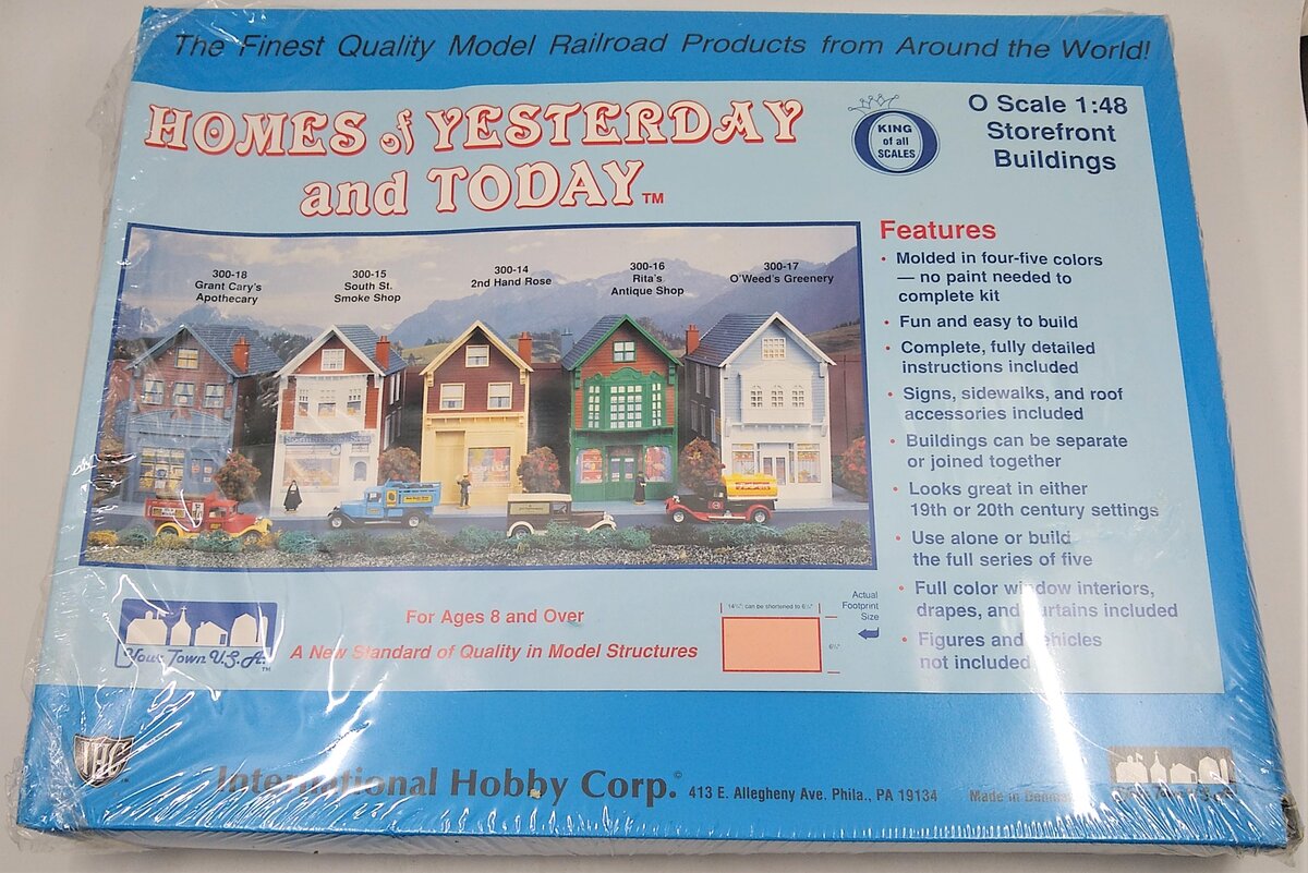 IHC 300-16 O Scale Ritas Antique Shop Building Kit