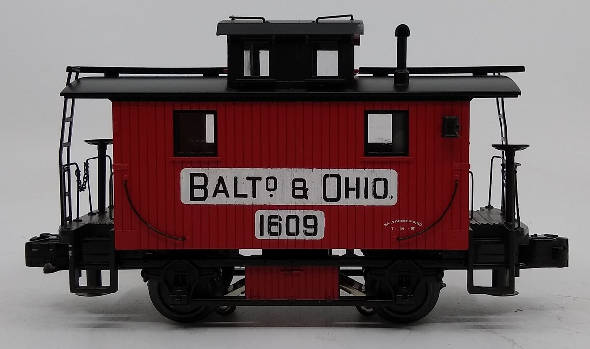 MTH 20-91208 O Gauge Baltimore & Ohio Lighted Bobber Caboose