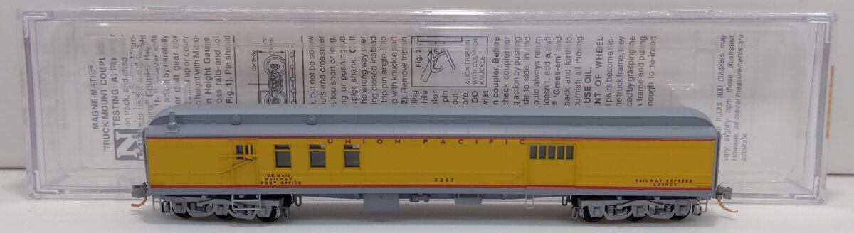Micro-Trains 14800060 N Union Pacific 70' Heavyweight Mail Baggage Car #2267