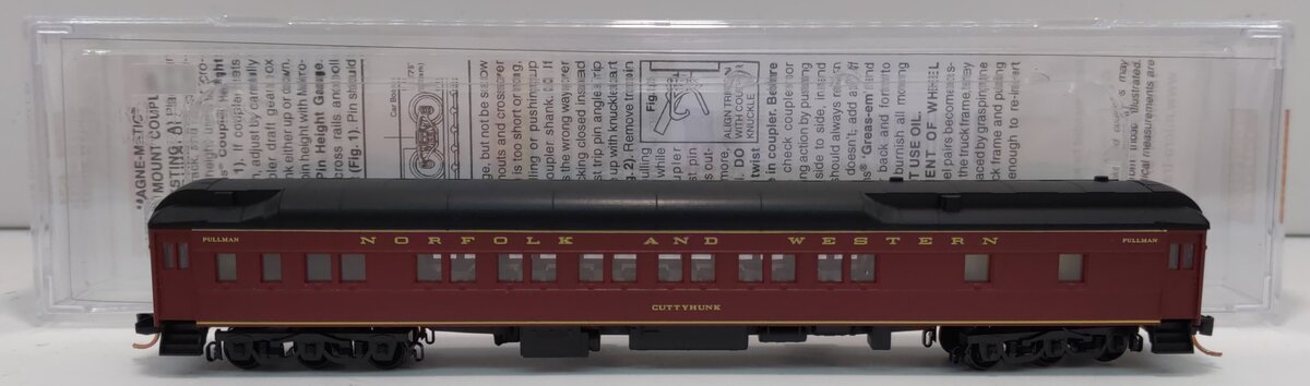 Micro-Trains 14200180 N N&W Cuttyhunk 12-1 Heavyweight Sleeper Car