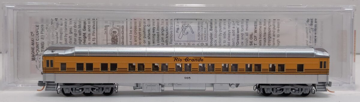 Micro-Trains 14300160 N DRGW 83' 28-1 Heavyweight Parlor Car #985