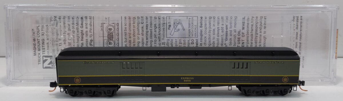 Micro Trains 14700150 N Canadian National 70' Heavyweight Baggage Car #8696