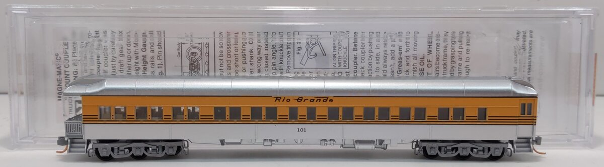 Micro-Trains 14400160 N DRGW 3-2 Heavyweight Observation Car #101