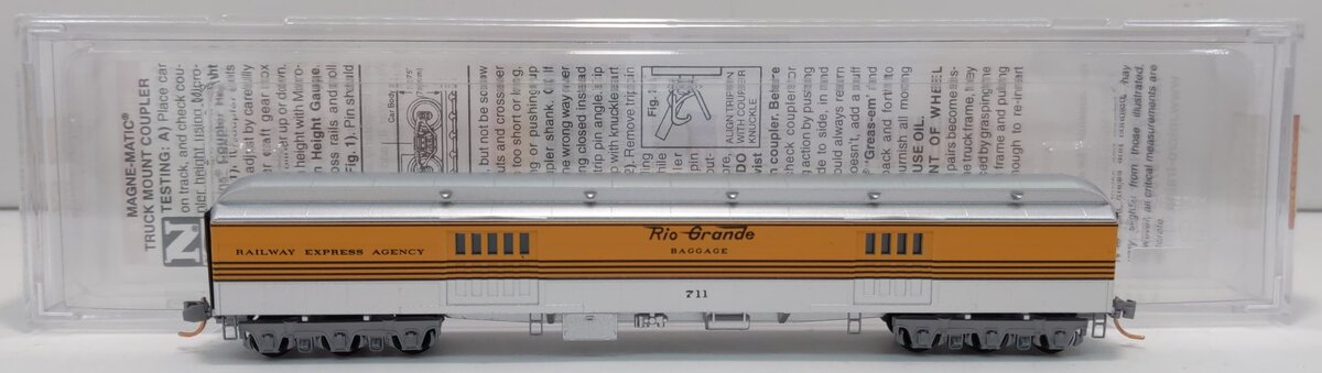 Micro-Trains 14700160 N Denver & Rio Grande Western Heavyweight Baggage Car #711