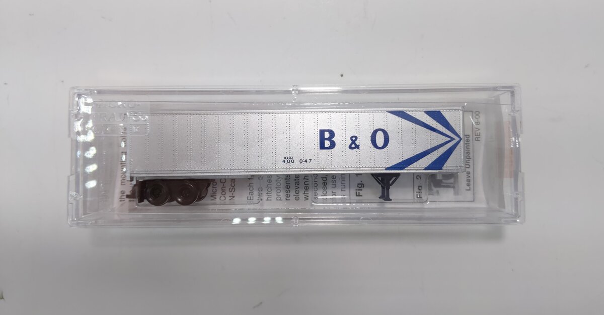 Micro-Trains 45200100 N Baltimore & Ohio 48' Van Trailer #400047