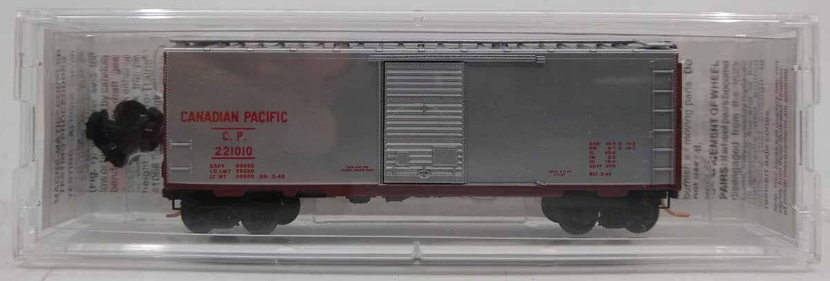 Micro-Trains 02000890 N Canadian Pacific 40' Standard Single Door Boxcar #221010
