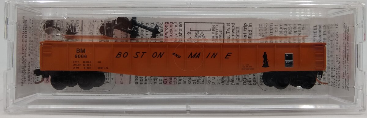 Micro-Trains 04600180 N Boston & Maine 50' Fishbelly Side Gondola #9066