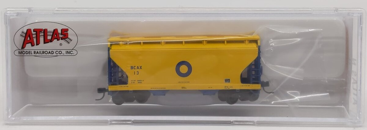 Atlas 50001874 N Scale Blue Circle Cement 2-Bay Centerflow Hopper #13