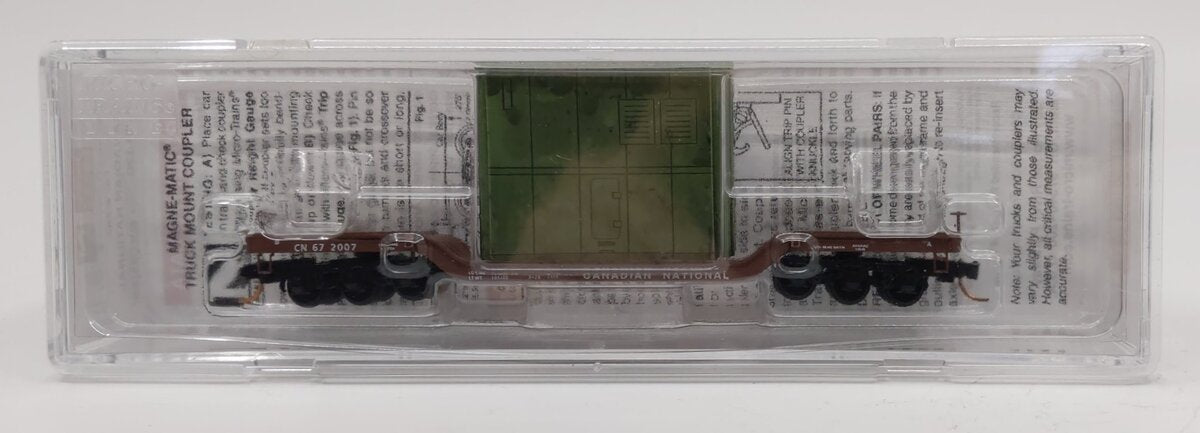 Micro-Trains 10900120 N CN Heavyweight Depressed-Center Flatcar w/Load #672007