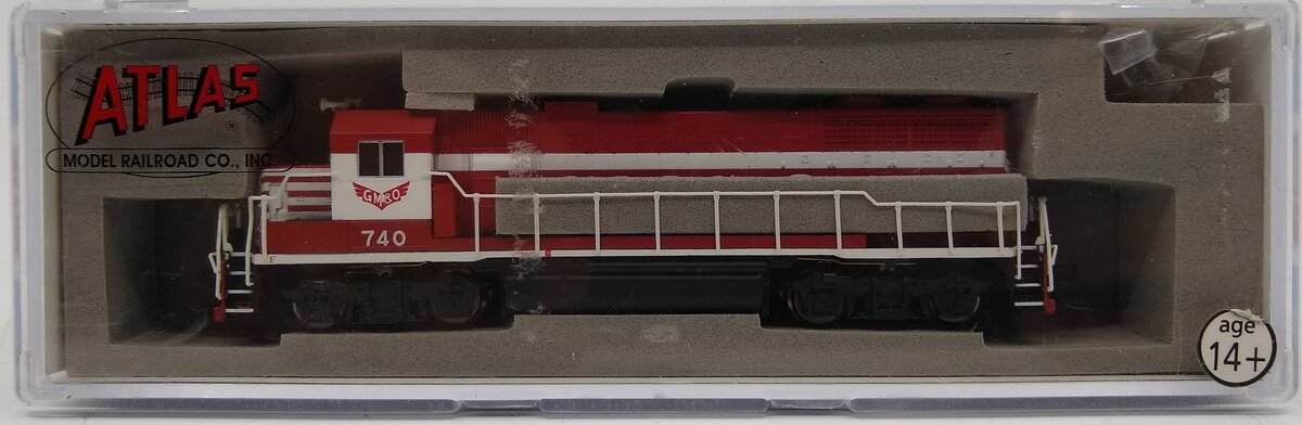 Atlas 47660 N Scale Gulf, Mobile & Ohio GP38-2 Diesel Locomotive #740