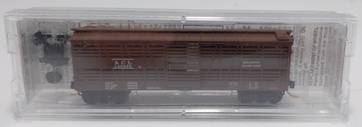 Micro-Trains 03500100 N Atlantic Coast Line 40' Despatch Stock Car #140436