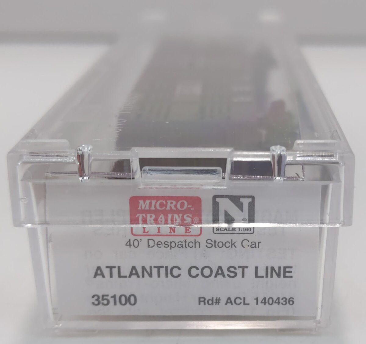 Micro-Trains 03500100 N Atlantic Coast Line 40' Despatch Stock Car #140436