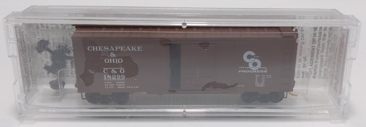 Micro-Trains 02000440 N C&O 40' Standard Single Door Boxcar #18299