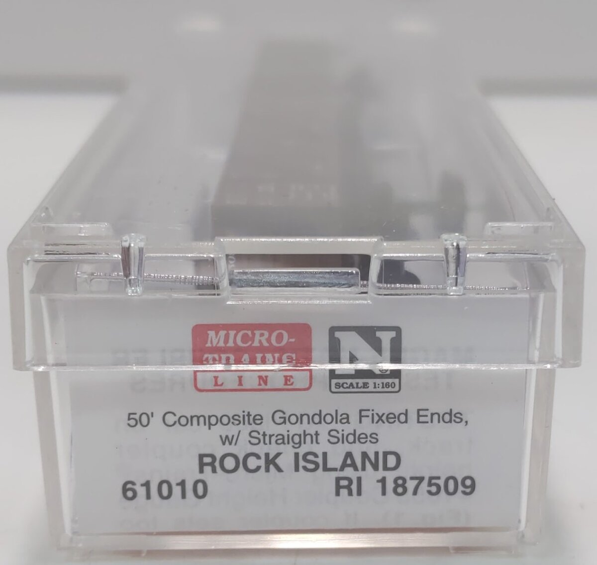 Micro-Trains 06100010 N Rock Island 50' Composite Straight Side Gondola #187509