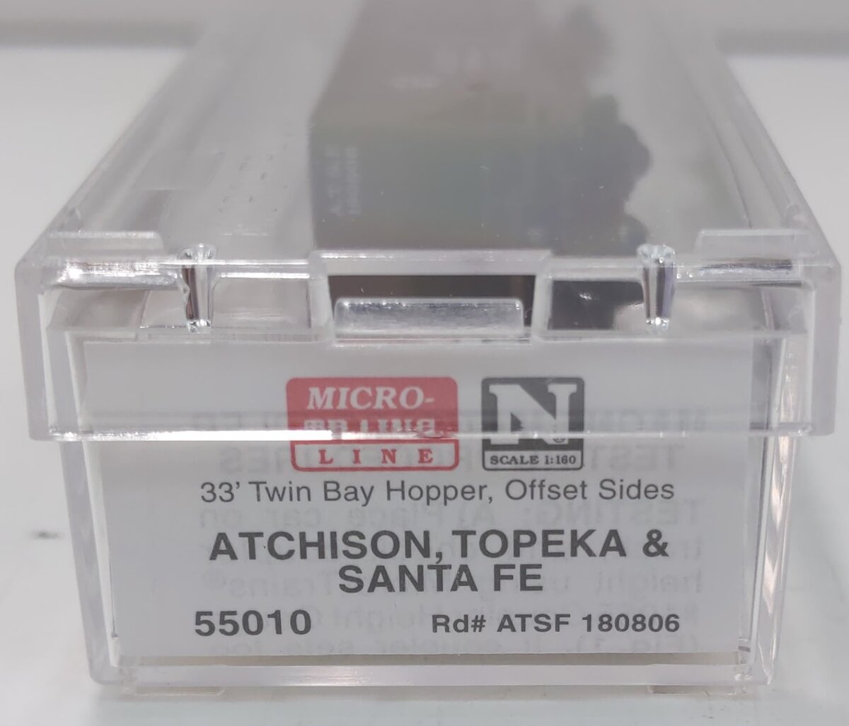 Micro-Trains 05500010 N ATSF 33' Twin Bay Offset Side Hopper #180806