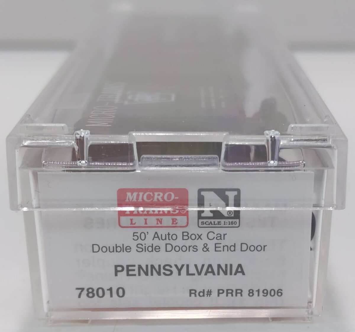 Micro-Trains 07800010 N PRR 50' Double Side Doors & End Door Auto Boxcar #81906